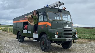 IDRIVEACLASSIC reviews Green Goddess Fire Engine Bedford RLHZ Self Propelled Emergency Pump [upl. by Eelimaj]