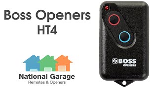 Boss Openers HT4 Garage Remote Control Video Description [upl. by Budworth830]