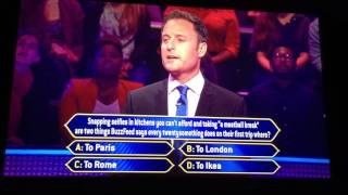 First question wrong on who wants to be a millionaire [upl. by Korney]