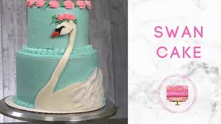 How to Make a SWAN CAKE [upl. by Motch]