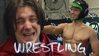 we became pro wrestlers ft CrankGameplays [upl. by Nnaaihtnyc]