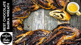 How to make the best Chocolate Babka Wreath Chocolate Brioche Bread at home [upl. by Letsou115]