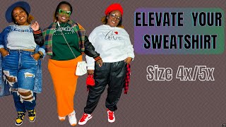 Slaying the Style Game Tips For Effortlessly Styling SHEIN Sweatshirts for Plus Size with Sneakers [upl. by Rezal269]