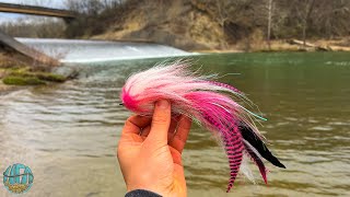 Fly Fishing for a True River Monster Musky Fishing [upl. by Ikiv]