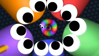 Slitherio 1 Hacker Snake vs Giant Pro Snakes Epic Slitherio Gameplay [upl. by Llerahs323]