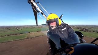 Gyrocopter Revalidation Flight Test  Full Flight with Commentary [upl. by Enimassej]