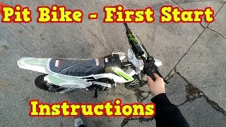 Pit Bike Dirt Bike 110ccm  First Start  Instructions  Test Ride Storm from Nitro Motors [upl. by Afira]