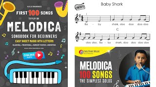 First 100 Songs to Play on MELODICA I Songbook for Beginners Sheet Music Book [upl. by Tilda200]