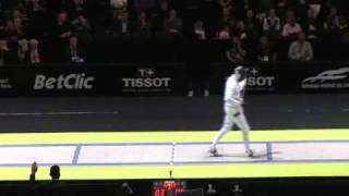 Gold for Nikolai Novosjolov EST at the 2010 World Fencing Championships [upl. by Ennylcaj]