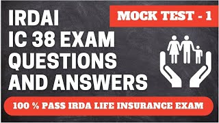 IRDA Exam Questions and Answers  1  IRDA Exam Preparation [upl. by Llenram957]