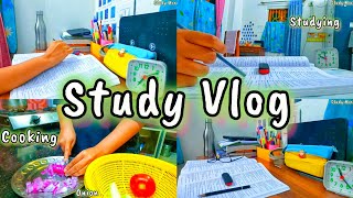 Study Vlog 📚  study cook eat sleep repeat 🌷 Study More [upl. by Orihakat]