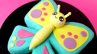 Kawaii Butterfly Cake How to make a butterfly cake [upl. by Anat]