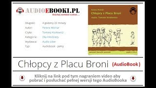 CHŁOPCY Z PLACY BRONI  AUDIOBOOK MP3  Lektura Szkolna do słuchania  POBIERZ Ferenc Molnar [upl. by Holcomb253]