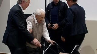 93yearold Nazi guard on trial for his role at Auschwitz [upl. by Lienet]