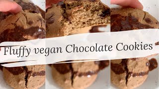 Vegan CHOCOLATE COOKIES gesundzuckerfreiglutenfrei [upl. by Namwen453]