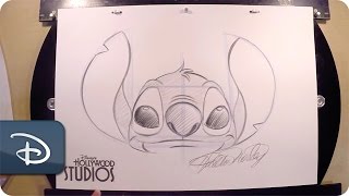 HowTo Draw Stitch  Walt Disney World [upl. by Narhem]