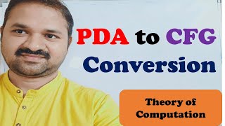 PDA to CFG Conversion  TOC  FLAT  Theory of Computation [upl. by Elyad184]