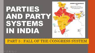 Parties and Party System in India  Part 3  Political Science Class 12 [upl. by Gnov330]