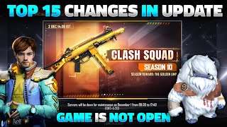 FREE FIRE NEW UPDATE  GAME IS NOT OPENING  FREE FIRE OB31 UPDATE FULL DETAILS  GARENA FREE FIRE [upl. by Haerdna604]