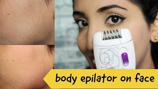 Testing Philips Body Epilator On Face  Facial Hair Remover Major Discovery [upl. by Wehrle58]