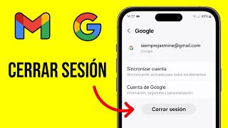 Como QUITAR cuenta GOOGLE en android  Como CERRAR SESION en GMAIL en celular [upl. by Nwadahs]