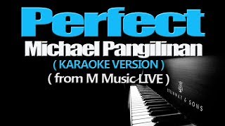 PERFECT  Khel Pangilinan KARAOKE VERSION from M MUSIC LIVE [upl. by Sllew]