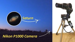 Nikon P1000  Zooming Saturn in the morning sky 2021 No telescope  its just a camera Super zoom [upl. by Tullusus]