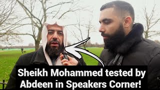 Famous speakers are tested by Abdeen to recite the Quran  Sheikh Mohammed  Speakers Corner 😱 [upl. by Akirea]