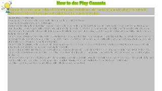 How To Play Canasta 4 Player [upl. by Rinee]