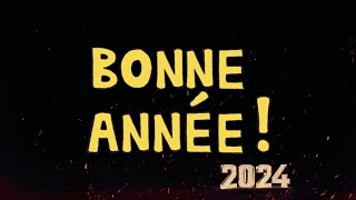 Bonne Année 2024  Voeux Nouvel An 2024  en Français  Gif Animé [upl. by Campney383]