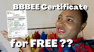 How To Get A Free BBBEE Certificate from CIPC BIZPORTAL  DECEMBER CASH GIVEAWAY [upl. by Odlo]