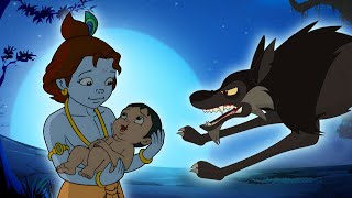 Krishna The Great  भेड़िये का हमला  Cartoons for Kids in Hindi  Adventure Videos [upl. by Atin]