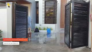 Trackless folding gate [upl. by Anirda758]