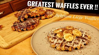 Greatest Waffle Recipe  Belgian Liege Waffles [upl. by Theo981]