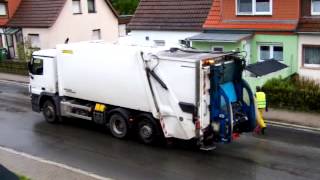 MB Actros Faun Variopress für die gelben Säcke [upl. by Wina471]