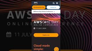 AWS  AWSOME DAY  Online Conference  Cloud  Register  aws awesome [upl. by Broeker146]