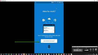 Setting up Microsoft authenticator on an android [upl. by Neibart886]