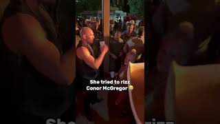 Woman tries to Rizz Conor McGregor at Sturgis 💀 [upl. by Ttennaej]