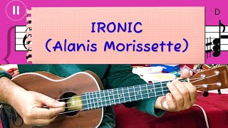 Ironic Alanis Morissette cover song ukulele [upl. by Trinatte]