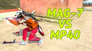 SOLO VS SQUAD  23 KILLS  MAG7 VS MP40 WHICH ONE IS BEST🤔 [upl. by Anitac]