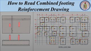 How to study Combined Footing Drawing  Combined footing reinforcement details  Combined footing [upl. by Alisen]