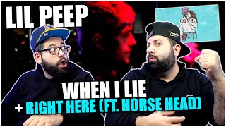 The Bros React to Lil Peep  When I Lie  Lil Peep  right here ft Horse Head  REACTION [upl. by Dduj136]