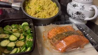 Smoked Norwegian Salmon and Basmati Rice Bowl with Cucumbers [upl. by Ignace]