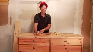 How to Sand Pine Furniture  Home Improvements [upl. by Henebry656]