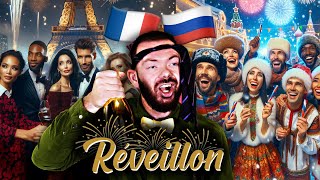 NOUVEL AN  RÉVEILLON France VS Russie [upl. by Prudy]