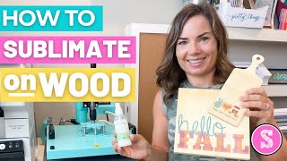 😍 How to Sublimate on Wood with Sublimation Spray [upl. by Enelyt]