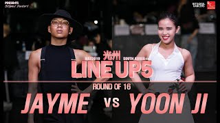 JAYME vs YOON JIㅣWAACKING Round of 16 ㅣ2019 LINE UP SEASON 5 [upl. by Keheley805]