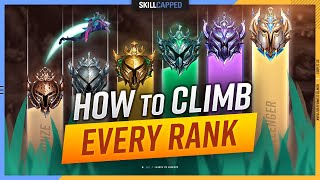 How to CLIMB EACH RANK amp ESCAPE YOUR ELO  League of Legends [upl. by Enitsyrk740]