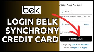 How to Login Belk Synchrony Credit Card Account Online 2024 [upl. by Bremen]