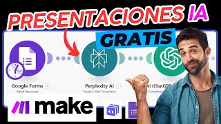 Crea PRESENTACIONES con IA ¡TOTALMENTE GRATIS con MAKECOM 🤖 ALTERNATIVA a POWERPOINT TUTORIAL [upl. by Whittaker696]